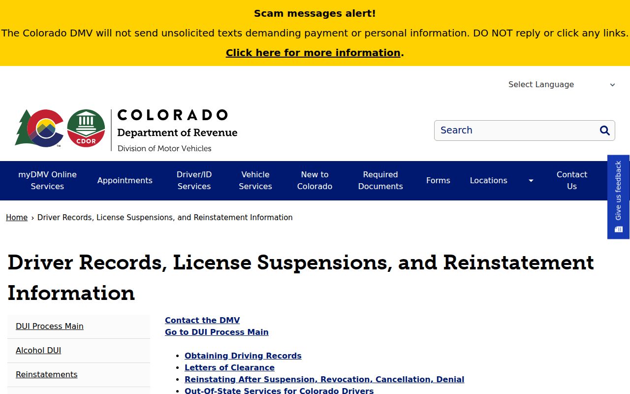 Colorado OJW guidance related to Gilpin County traffic court records